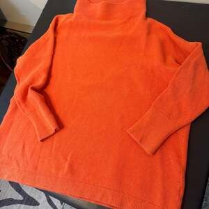 Free People Ottoman Slouchy Tunic Sweater orange